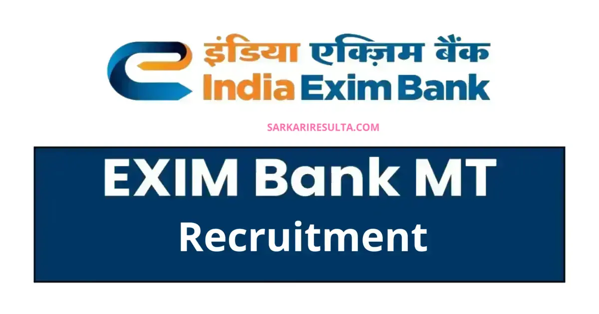 EXIM Bank MT Recruitment