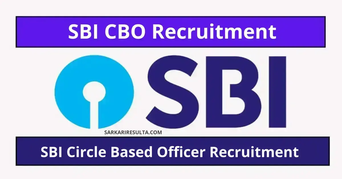 SBI CBO Recruitment