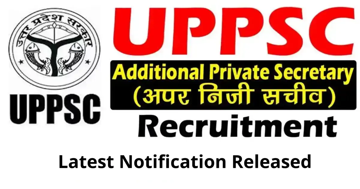 UPPSC APS Recruitment